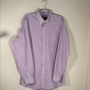 Kirkland Signature Men's Checkered Shirt - Red and White